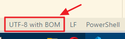 UTF-8（BOMあり）に変更